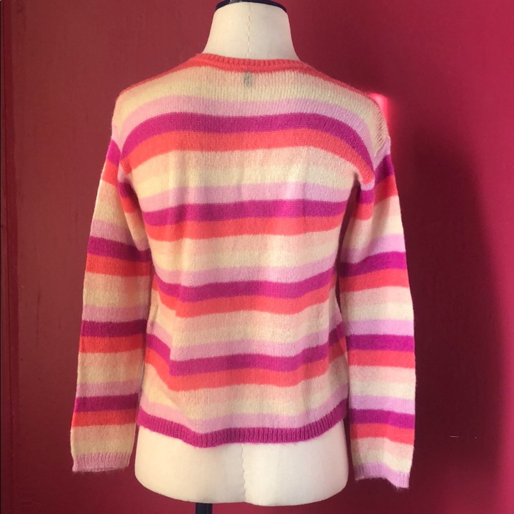 💫SALE  Benetton multi color stripe cardigan. - Picture 3 of 4